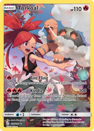 Torkoal (Secret) 237/236 - SM  Cosmic Eclipse Holofoil