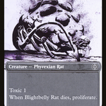Blightbelly Rat (ONE-289) - Phyrexia: All Will Be One: (Showcase)