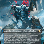 Gyruda, Doom of Depths (IKO-384) - Ikoria: Lair of Behemoths / Gigan, Cyberclaw Terror: (companion) (Borderless)