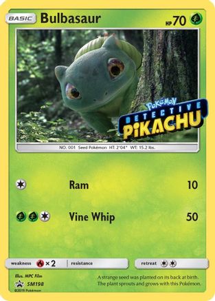 Bulbasaur (Detective Pikachu Stamped) SM198/248 - SM Promos Holofoil