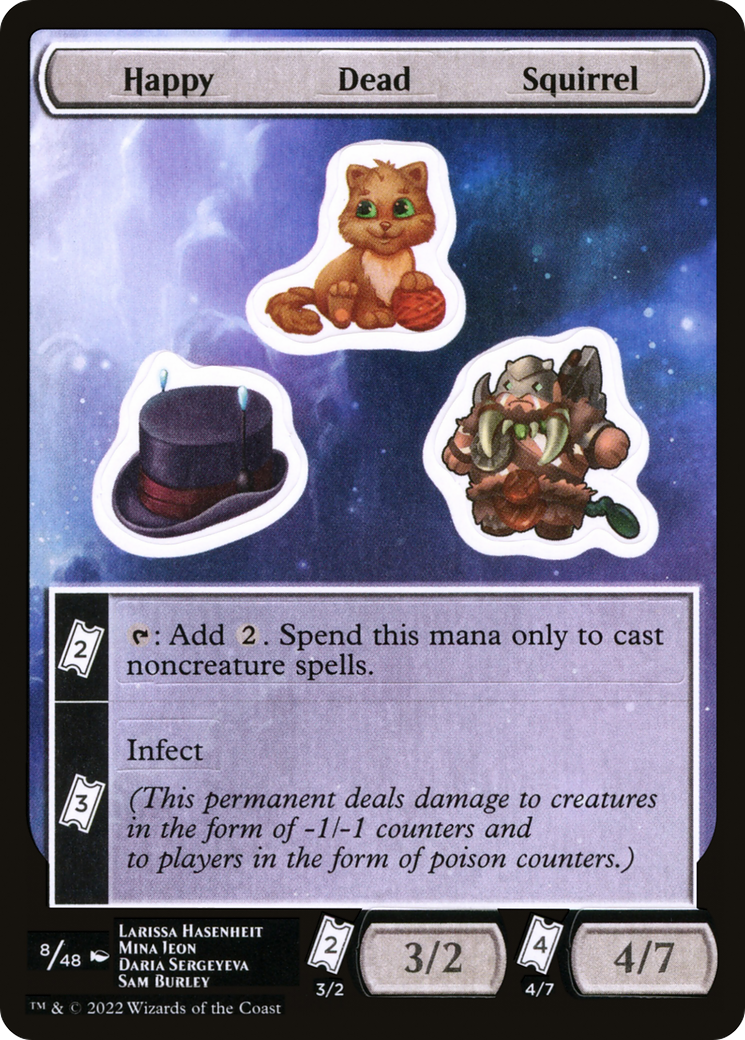Happy Dead Squirrel (UNF-008) - Unfinity Sticker Sheets