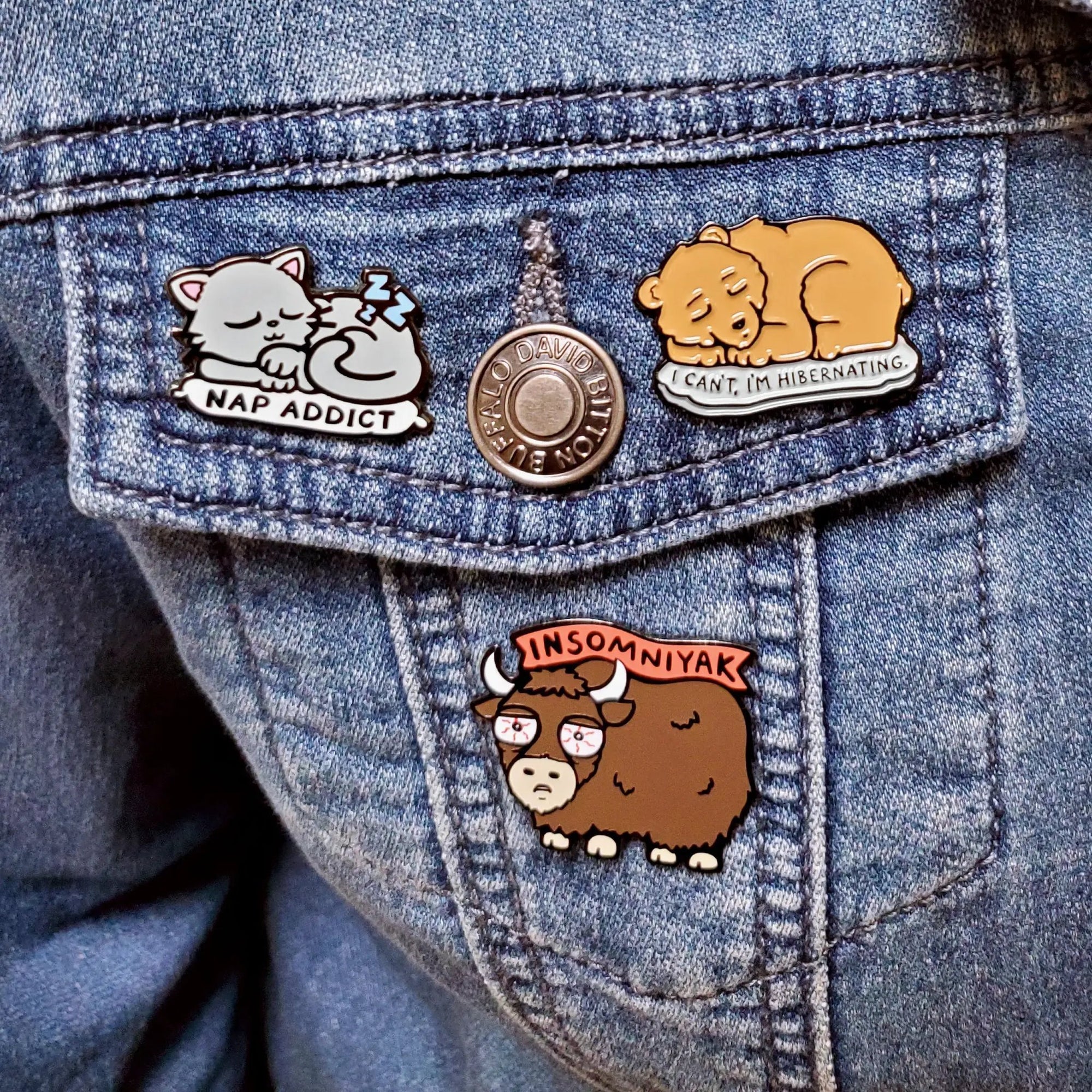 Insomniyak Pin by Kolorspun