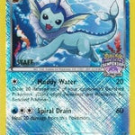Vaporeon (State Championships) [Staff] 025/108 - League & Championship Cards Reverse Holofoil