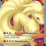 Ninetales V (Full Art) 177/192 - SWSH02 Rebel Clash Holofoil