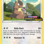 Kangaskhan (Prerelease) [Staff] SWSH038 - SWSH Sword & Shield Promo Cards Holofoil