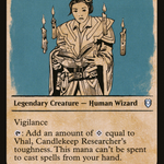 Vhal, Candlekeep Researcher (CLB-387) - Commander Legends: Battle for Baldur's Gate: (Showcase)