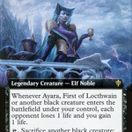 Ayara, First of Locthwain (ELD-350) - Throne of Eldraine: (Extended Art)