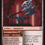 Two-Handed Axe // Sweeping Cleave (CLB-203) - Commander Legends: Battle for Baldur's Gate