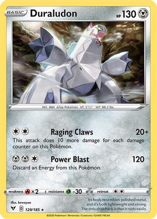 Duraludon 129/185 - SWSH04 Vivid Voltage Holofoil