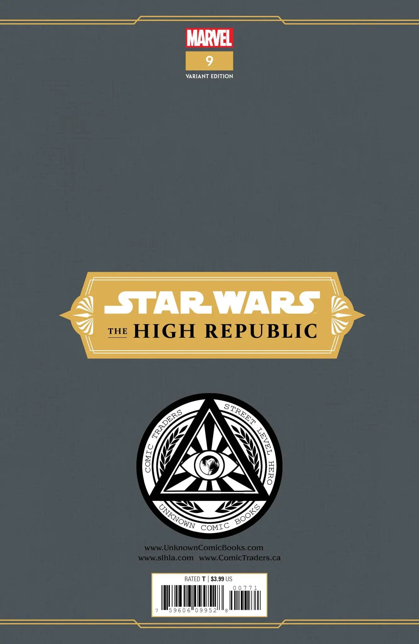 Star Wars High Republic #9 Unknown Comics Marco Turini Exclusive Virgin Var (09/01/2021)