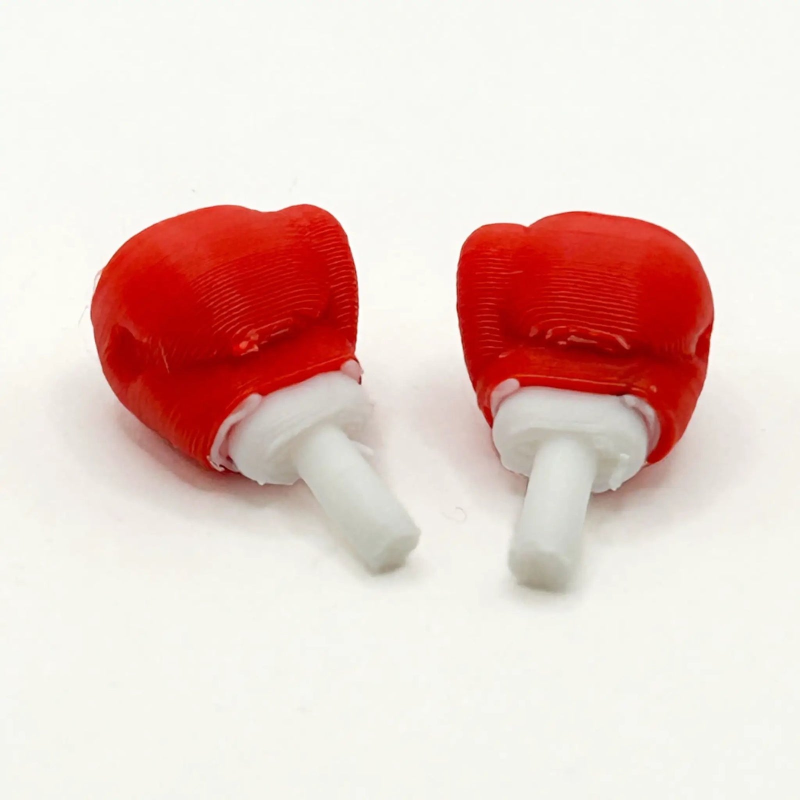 Boxing Gloves (Red/White) for Minifig [3D Printed] by B3 Customs