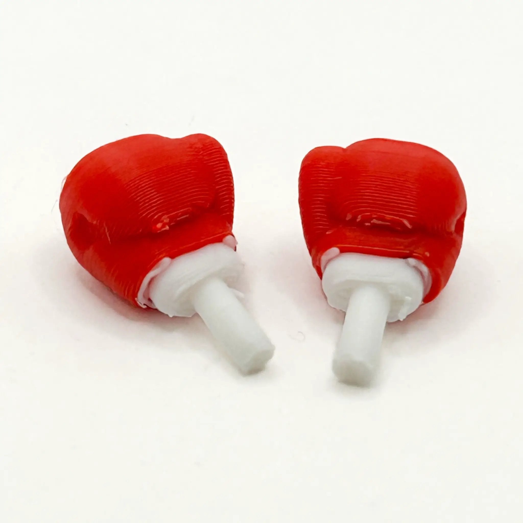 Boxing Gloves (Red/White) for Minifig [3D Printed] by B3 Customs
