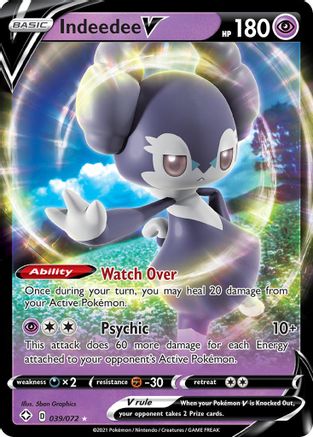 Indeedee V 039/072 - Shining Fates Holofoil
