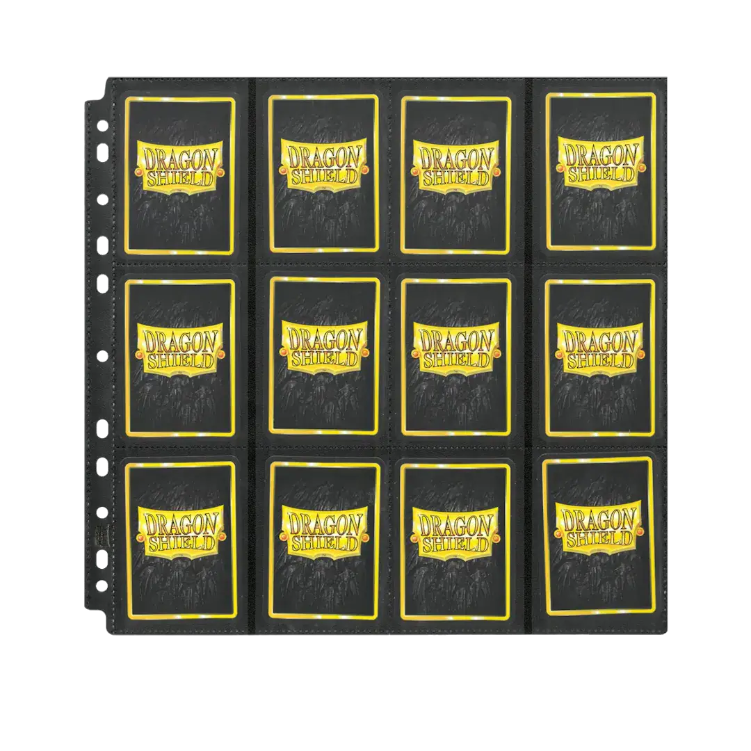 24-pocket non-glare storage pages for standard size collectibles, designed by THE MIGHTY HOBBY SHOP for clear, easy viewing.