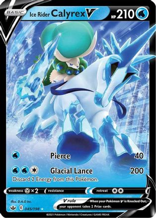 Ice Rider Calyrex V 045/198 - SWSH06 Chilling Reign Holofoil