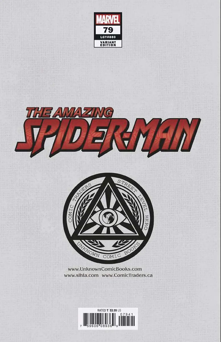 Amazing Spider-Man #79 Unknown Comics Gabriele Dell'Otto Exclusive Virgin Var (11/10/2021) (11/24/2021) by Unknown Comic Books