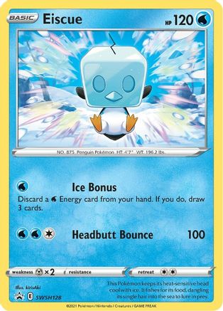 Eiscue SWSH128/307 - SWSH Sword & Shield Promo Cards Holofoil