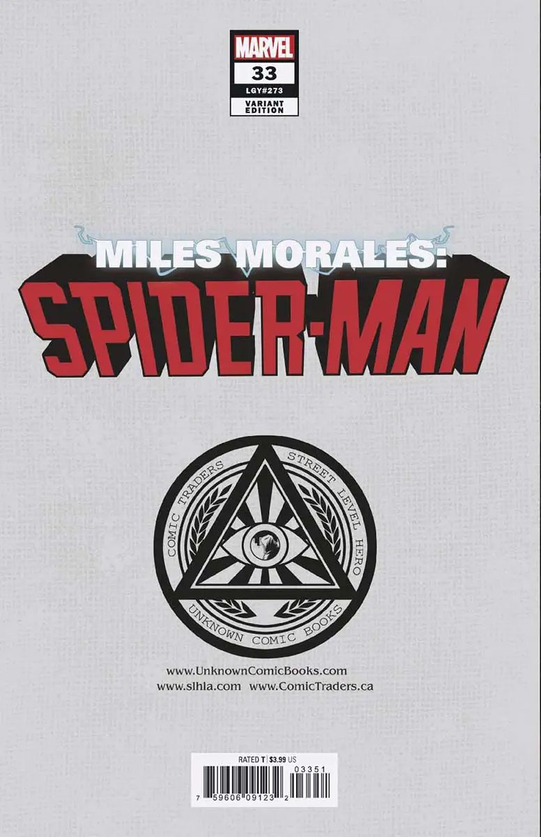 Miles Morales Spider-Man #33 Unknown Comics Gabriele Dell'Otto Exclusive Var (12/08/2021) (12/15/2021) by Unknown Comic Books