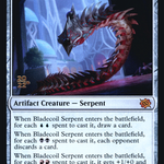 Bladecoil Serpent (PRE-229S) - The Brothers' War Promos Foil