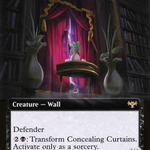 Concealing Curtains // Revealing Eye (VOW-367) - Innistrad: Crimson Vow: (Extended Art, Double Faced Transform)