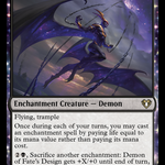 Demon of Fate's Design (CMM-731) - Commander Masters: (enchantment)
