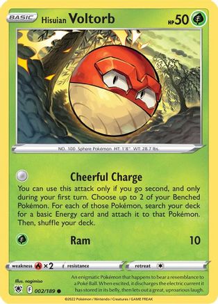 Hisuian Voltorb 002/189 - SWSH10 Astral Radiance