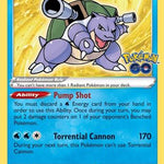 Radiant Blastoise 018/078 - Pokemon GO Holofoil