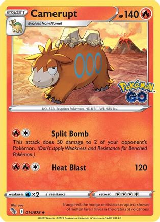 Camerupt 014/078 - Pokemon GO