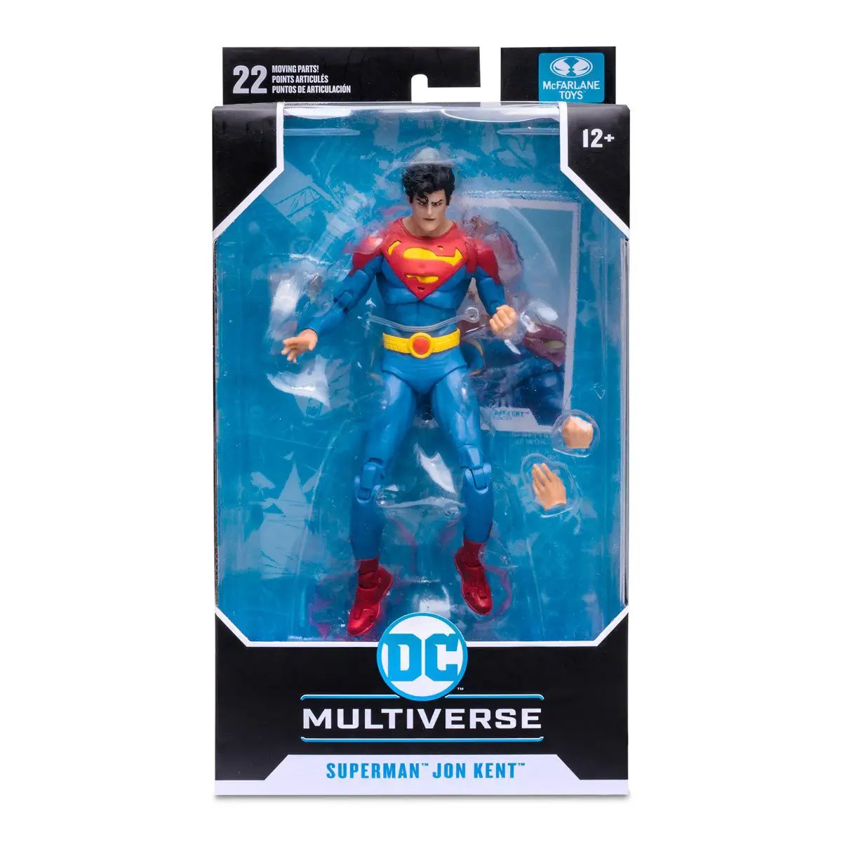 DC Multiverse Superman Jonathan Kent Future State 7-inch action figure with detailed costume and poseable features.