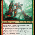 Migloz, Maze Crusher (PPONE-210) - Phyrexia: All Will Be One Promos