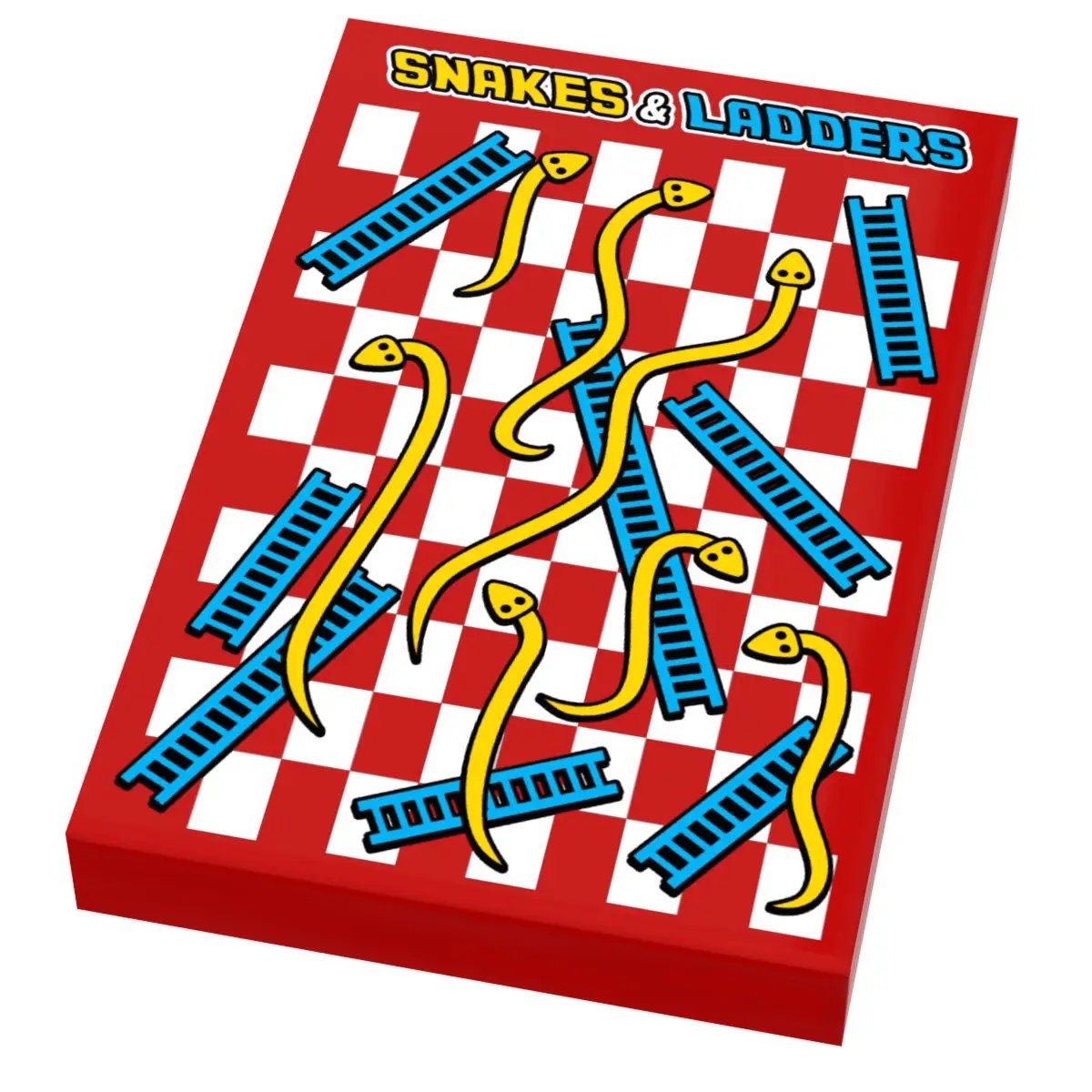 Snakes & Ladders - Custom Printed 2x3 Tile made with LEGO part by B3 Customs