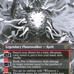 Koth, Fire of Resistance (ONE-338) - Phyrexia: All Will Be One: (Showcase) (Borderless)