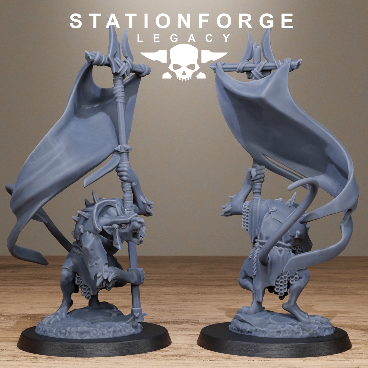 3D Printed Rotfang Melee Infantry by Stationforge Legacy Miniatures