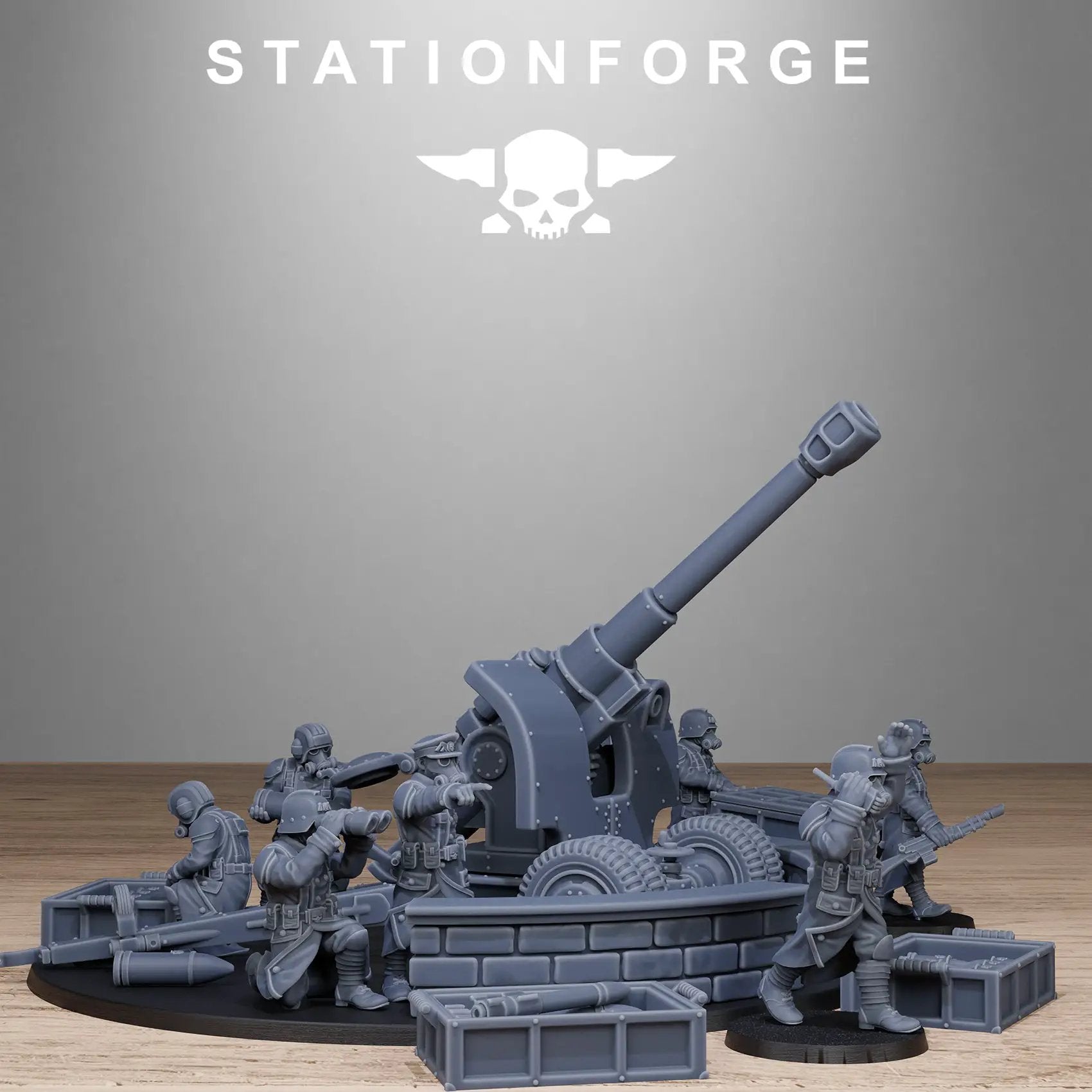 3D Printed GrimGuard Light Artillery by Stationforge Miniatures by Last Hope Miniatures