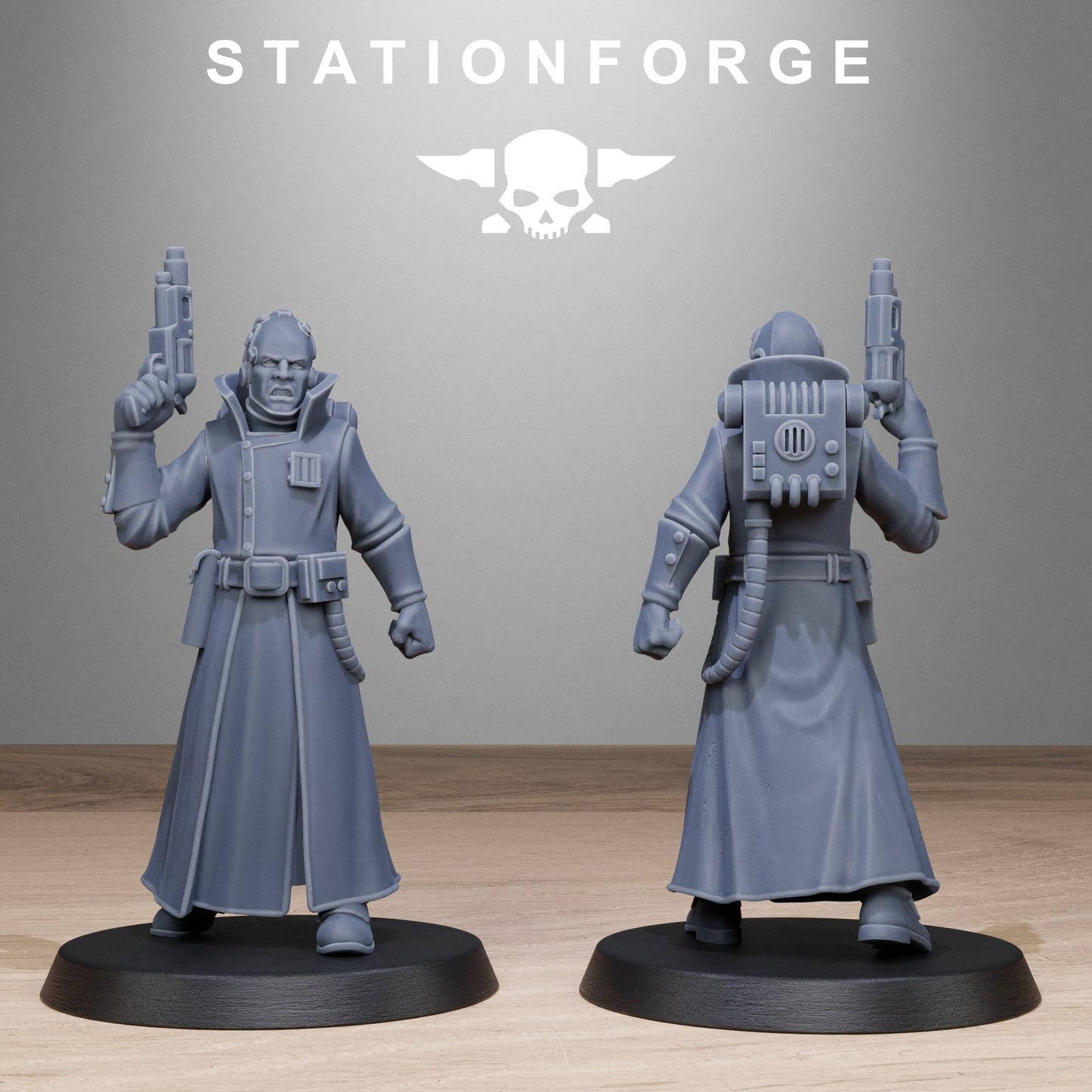 3D Printed GrimCorp Seers by StationForge Miniatures