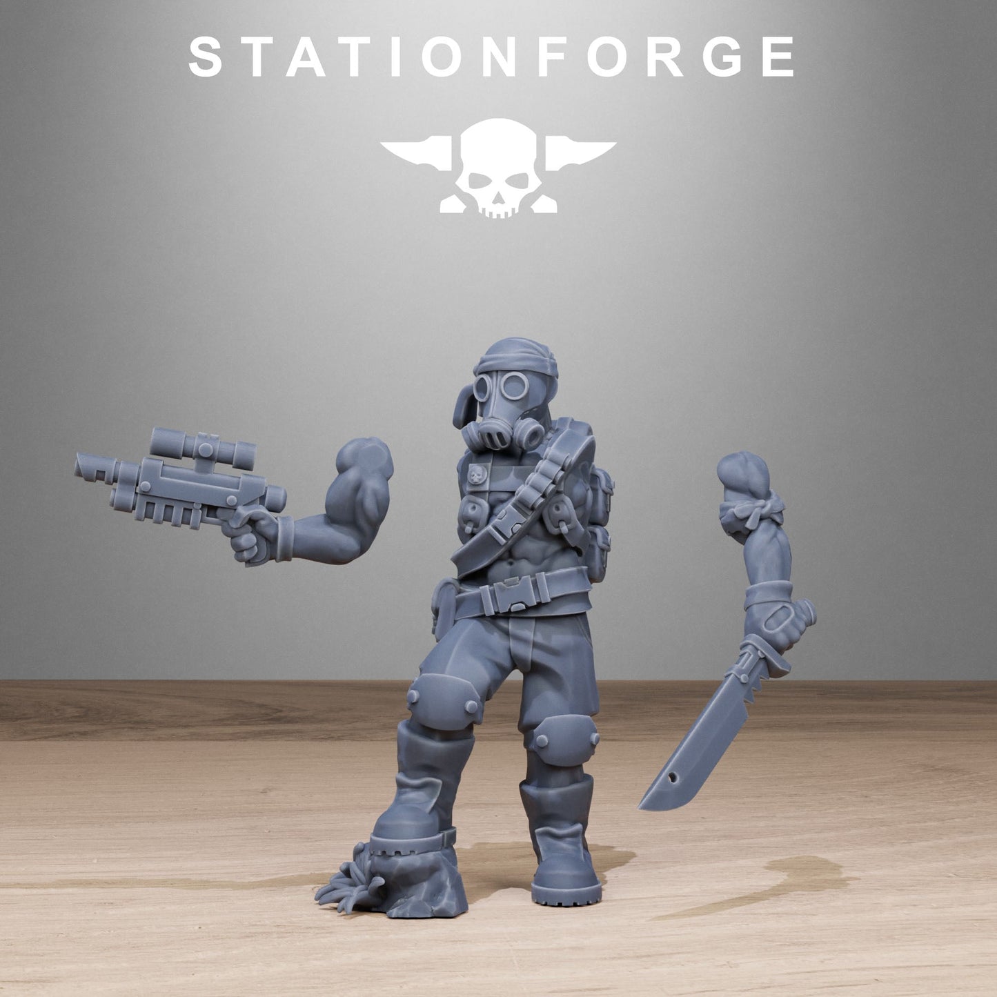 3D Printed GrimGuard Jungle Fighters by StationForge Miniatures