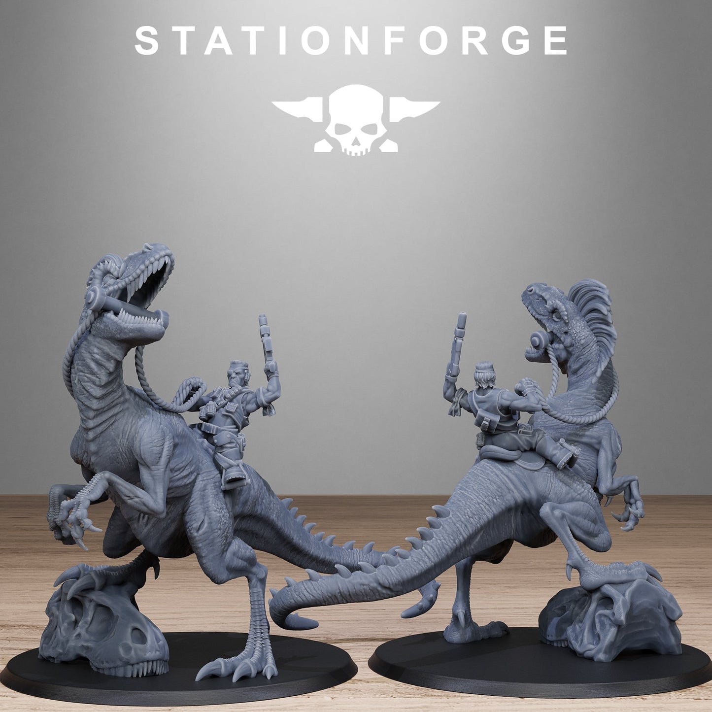 3D Printed GrimGuard Jungle Raptors by Stationforge Miniatures