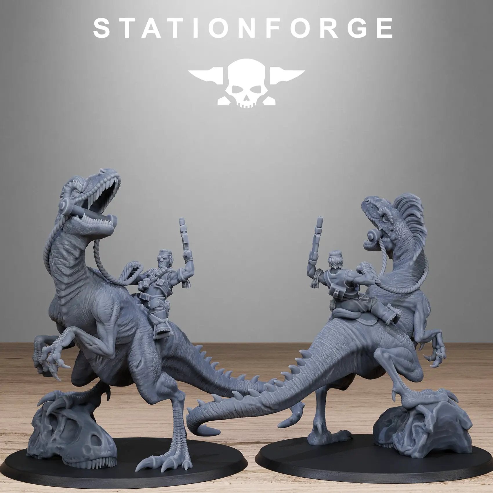 3D Printed GrimGuard Jungle Raptors by Stationforge Miniatures by Last Hope Miniatures
