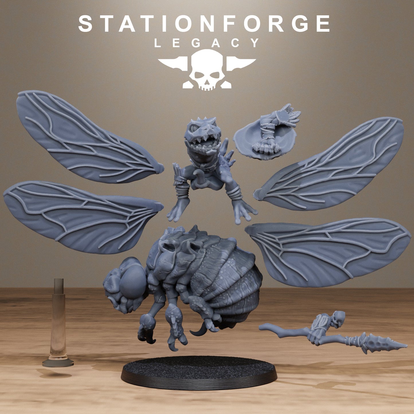 3D Printed Bogkin Flies by StationForge Miniatures