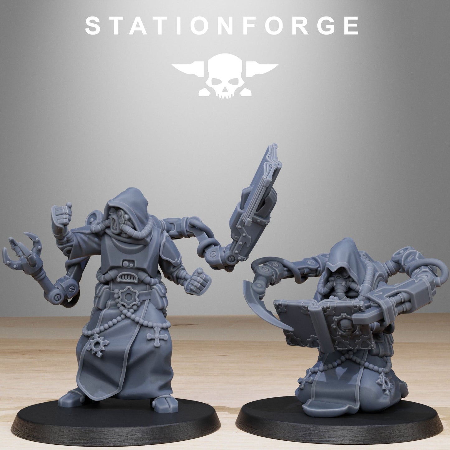 3D Printed Scavenger Monks by StationForge Miniatures