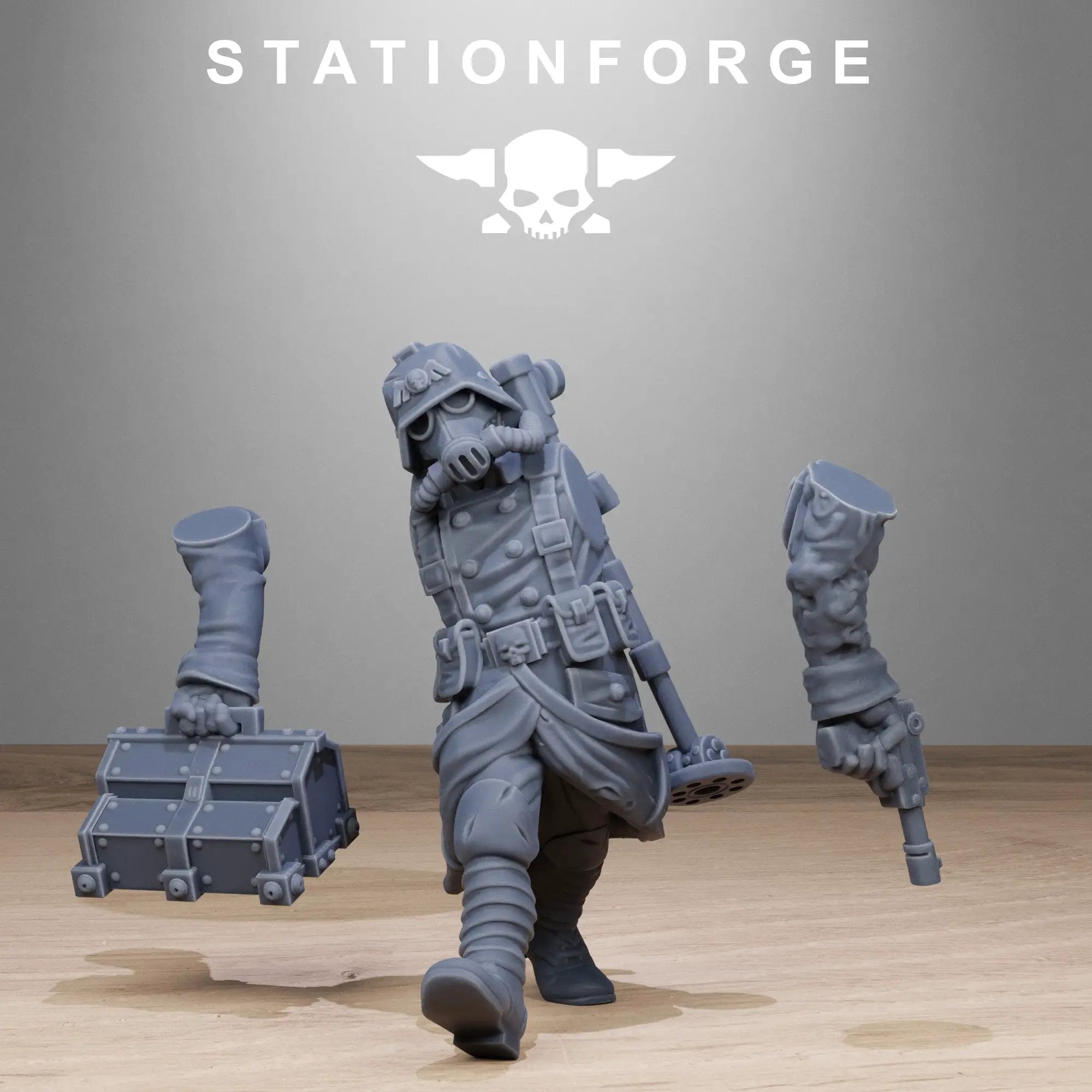 3D Printed Grimguard Radioactive Mutants by StationForge Miniatures by Last Hope Miniatures
