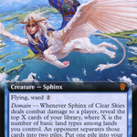 Sphinx of Clear Skies (DMU-396) - Dominaria United: (Extended Art)