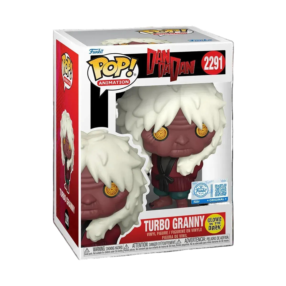 Funko Pop! Animation figure packaging with 'Turbo Granny' on a white background