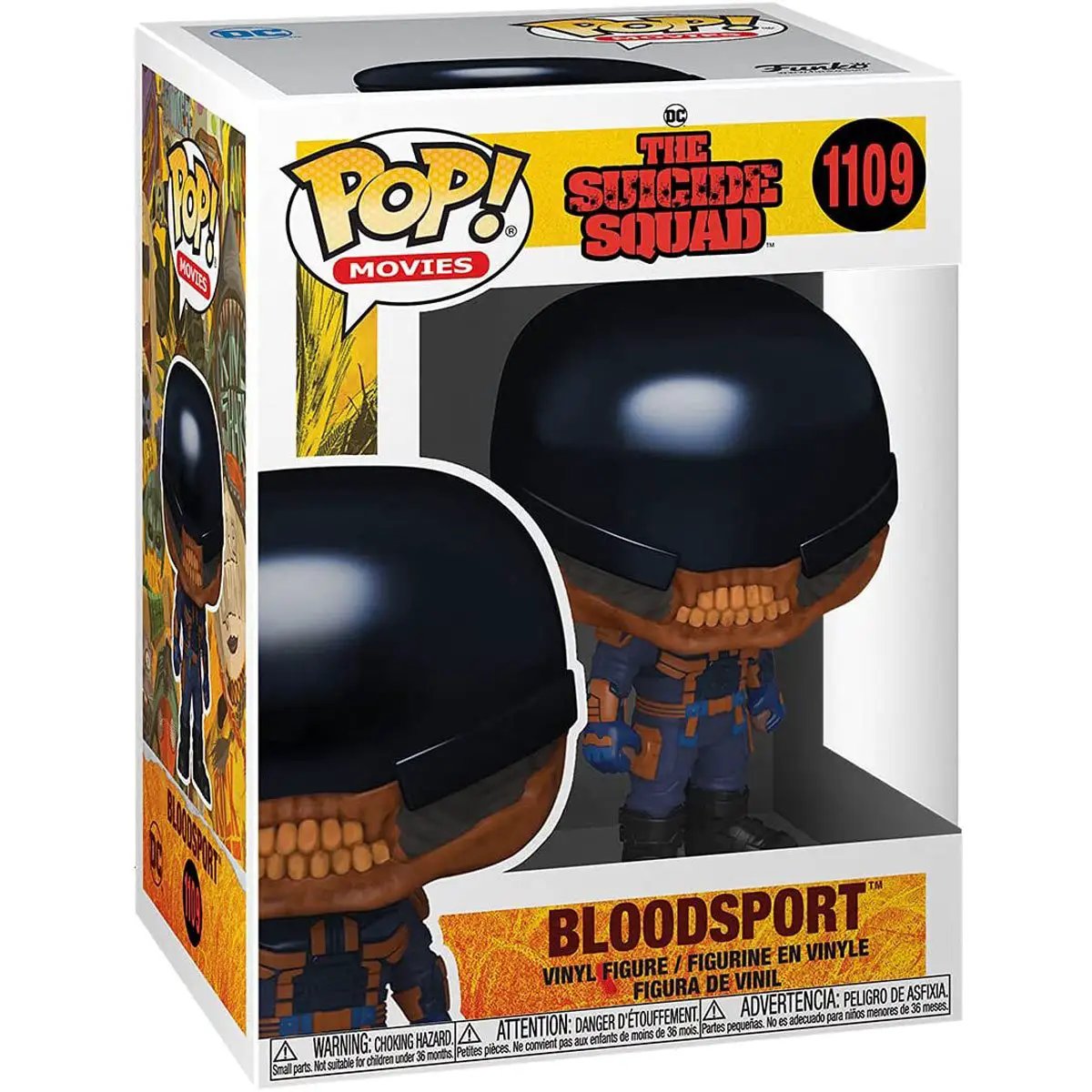 Pop! Movies Bloodsport figure from The Suicide Squad with detailed costume and vibrant colors, collectible toy from THE MIGHTY HOBBY SHOP
