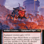 Ogre-Head Helm (NEO-470) - Kamigawa: Neon Dynasty: (Extended Art)