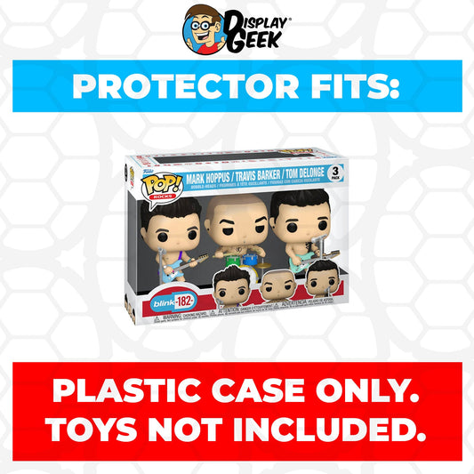 Pop Protector for 3 Pack Blink 182 Mark, Travis & Tom Playing Instruments Funko