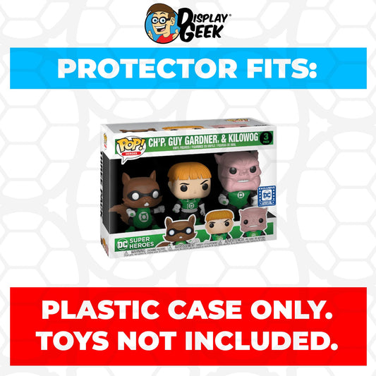 Pop Protector for 3 Pack Ch'p, Guy Gardner & Kilowog Funko Pop