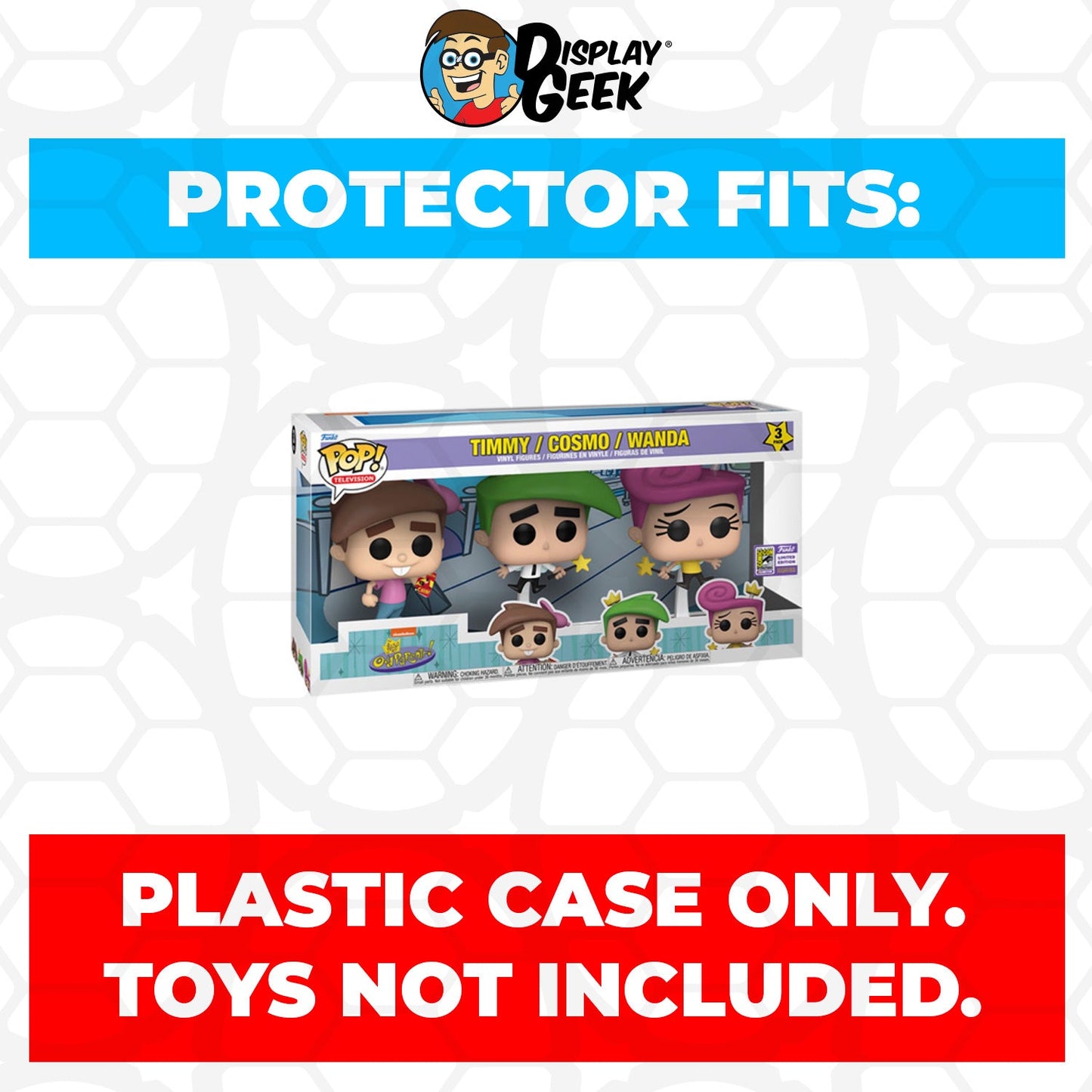 Pop Protector for 3 Pack The Fairly OddParents Funko Pop