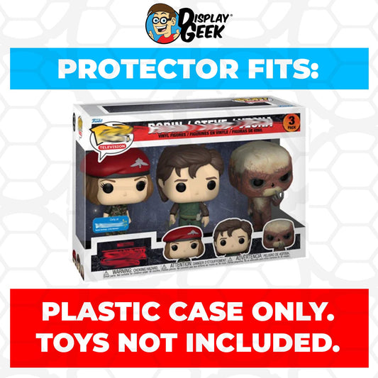 Pop Protector for 3 Pack Stranger Things Robin, Steve & Vecna Funko Pop