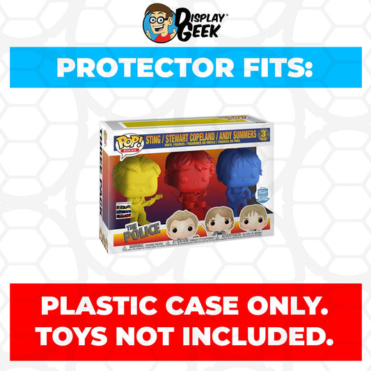 Pop Protector for 3 Pack The Police Sting, Stewart & Andy Synchronicity Funko